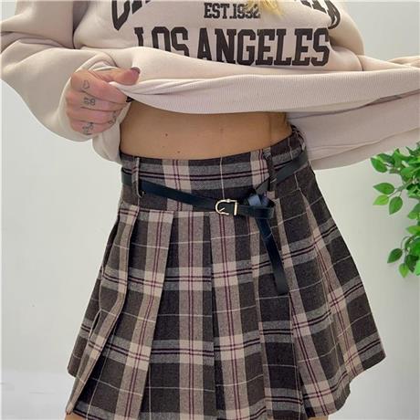 Gonna con cintura a quadri PRISCILLA